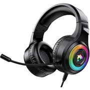 Gaming Headset Xbox One Headset with Stereo Surround Sound,PS4 Gaming Headset with Mic & LED Light Noise Cancelling Over Ear Headphones Compatible with PC, PS4,PS5, Xbox One,Mac